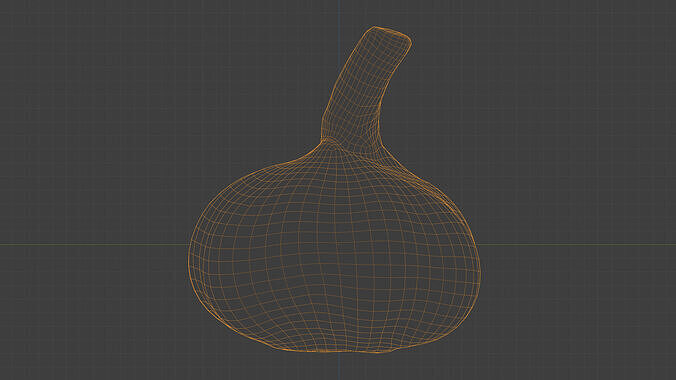 Photorealistic 3D scan of garlic Low-poly 3D model 4