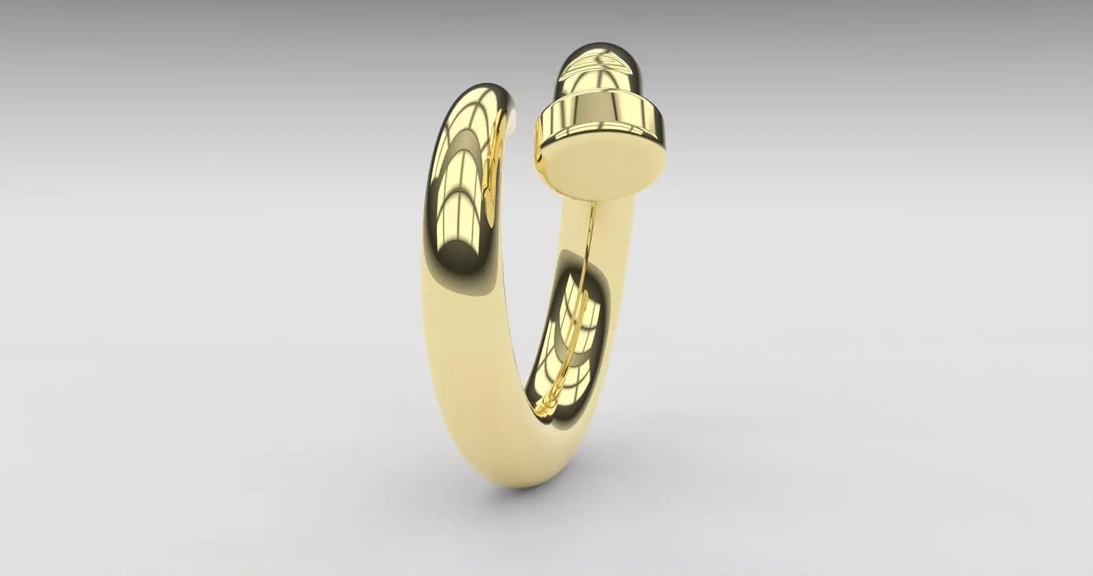 Nail Ring 3D print model