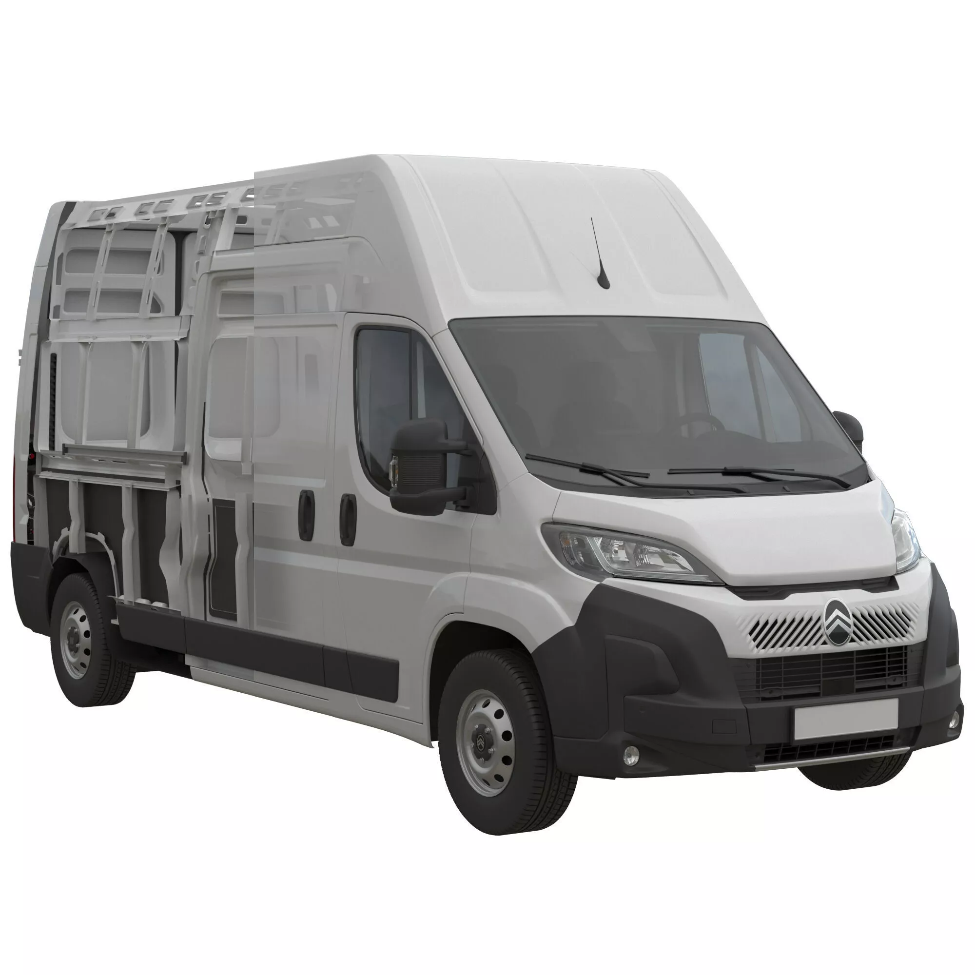 2024 Citroen JUMPER L3H3 Detailed interior 3D model