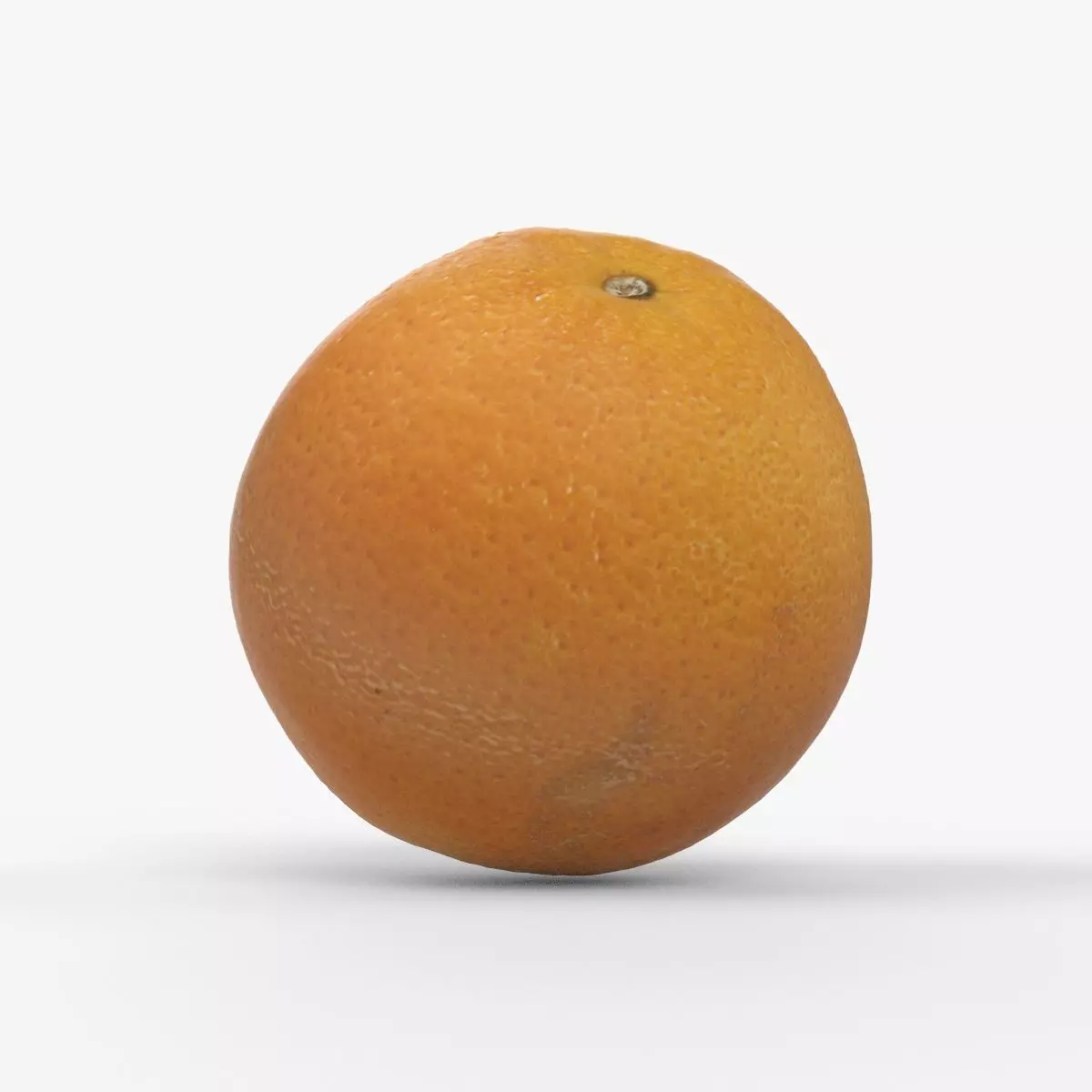 Photorealistic 3D scan of orange Low-poly 3D model