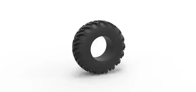 Tractor tire 31 Scale 1 to 25 3D print model