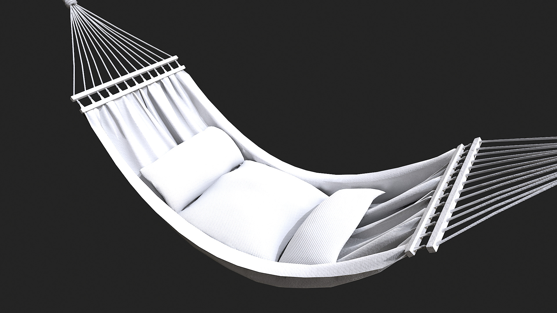 Hammock Low Poly 3 PBR texture versions Low-poly 3D model_8