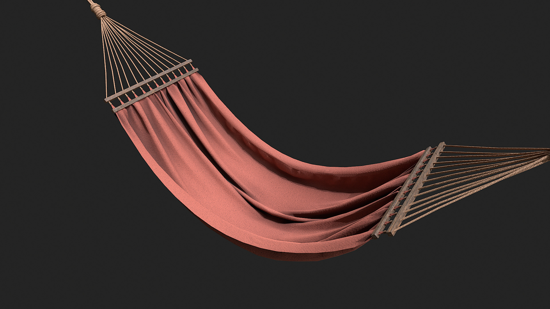 Hammock Low Poly 3 PBR texture versions Low-poly 3D model_6
