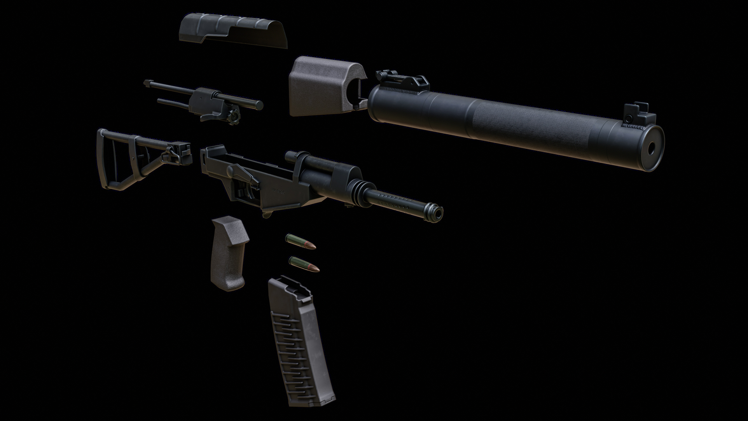 AS VAL rifle 3D model_21