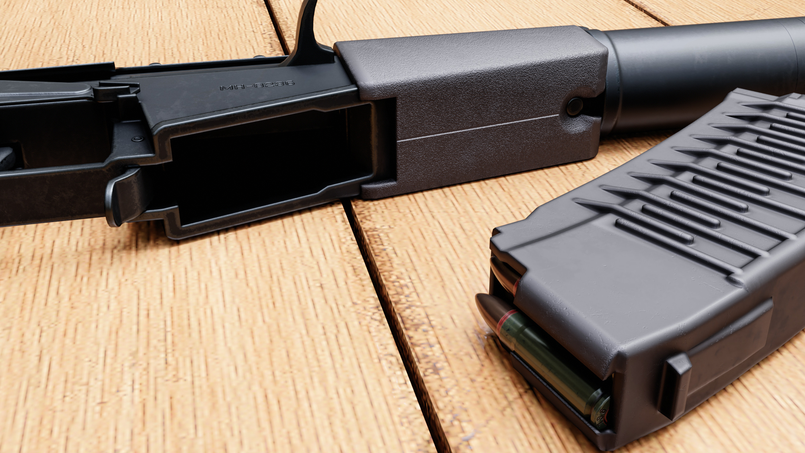 AS VAL rifle 3D model_5