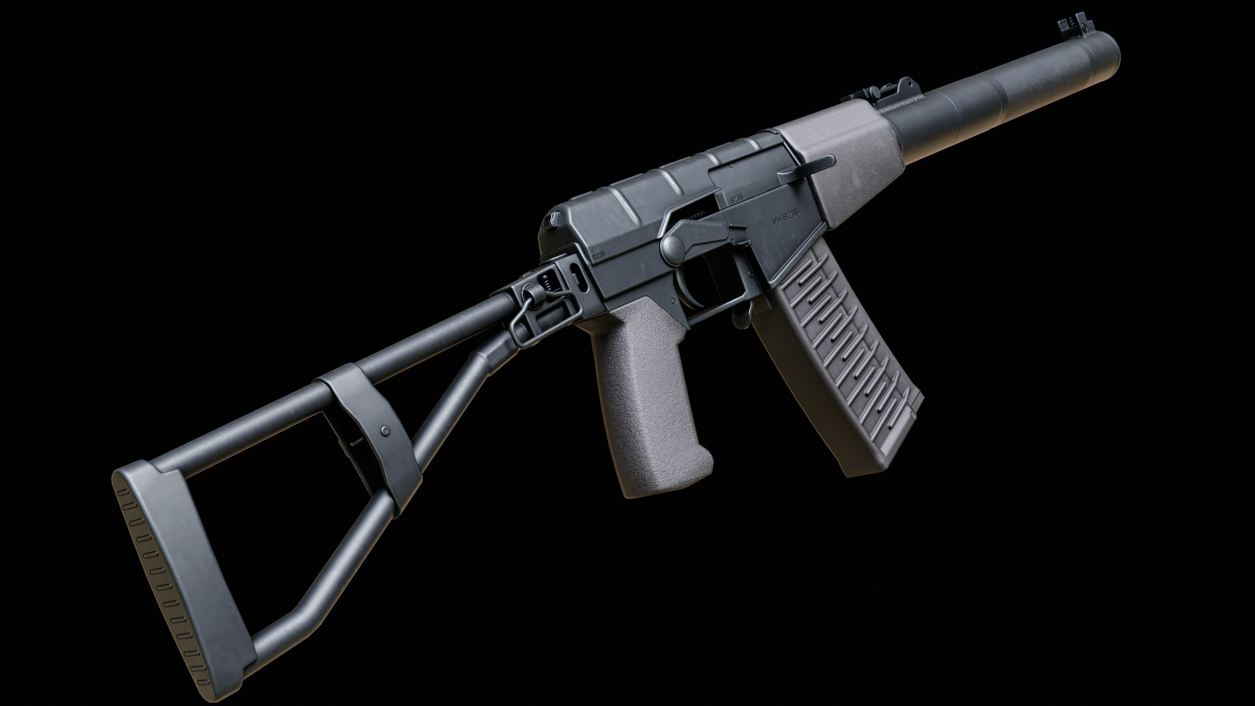 AS VAL rifle 3D model_16