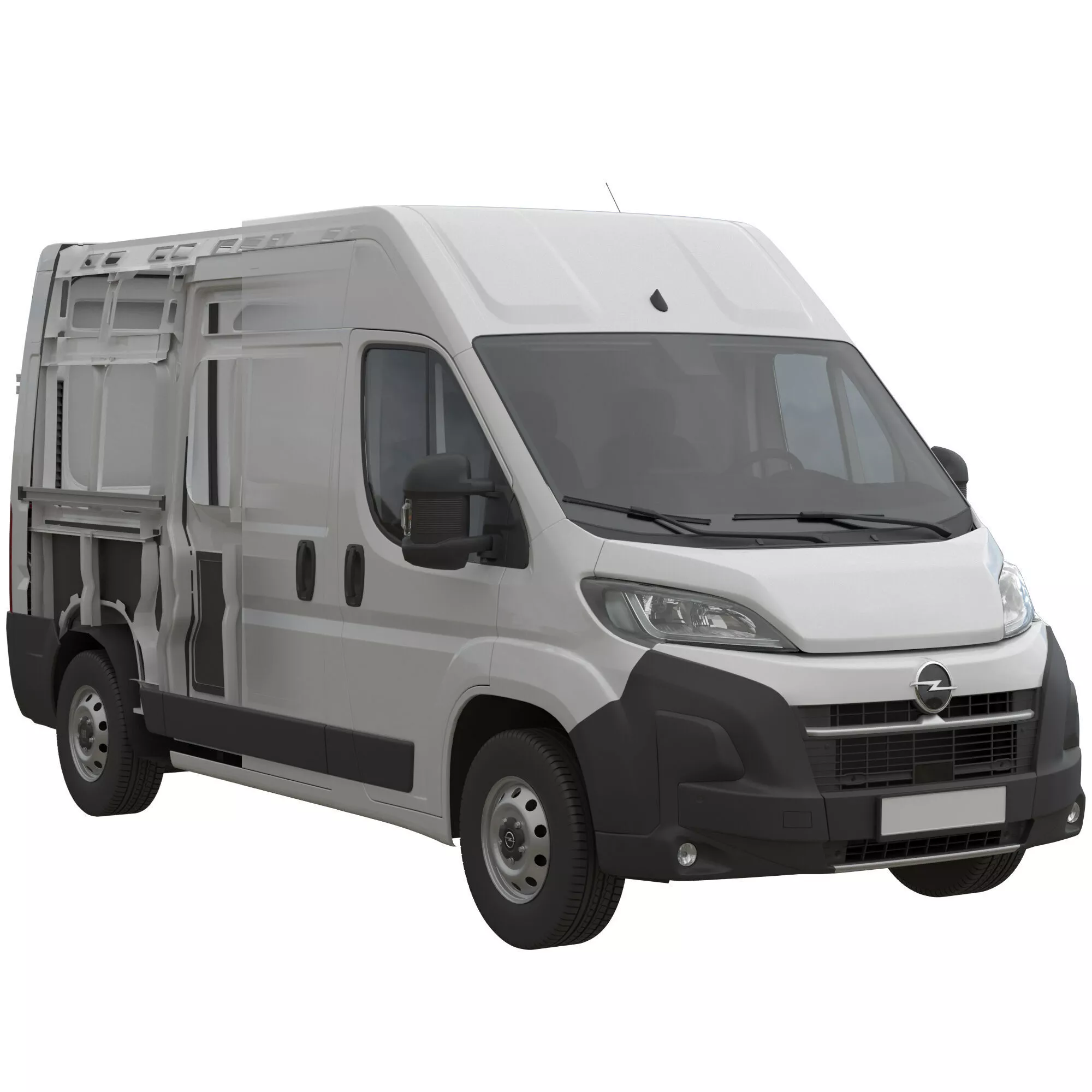2024 Opel Movano L2H2 Detailed interior 3D model