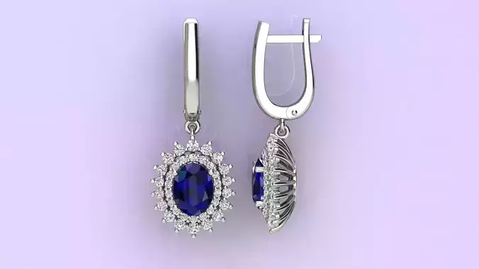 Earings oval fashion