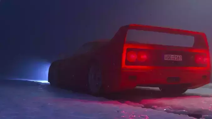 Ferrari F40 1987 with interior