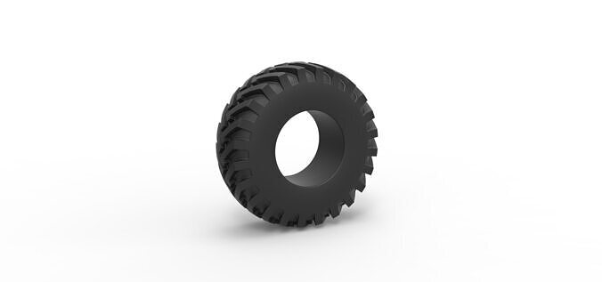 Tractor tire 32 Scale 1 to 25 3D print model
