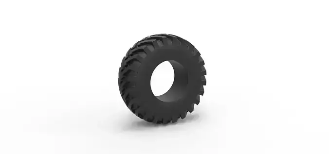 Tractor tire 32 Scale 1 to 25 3D print model