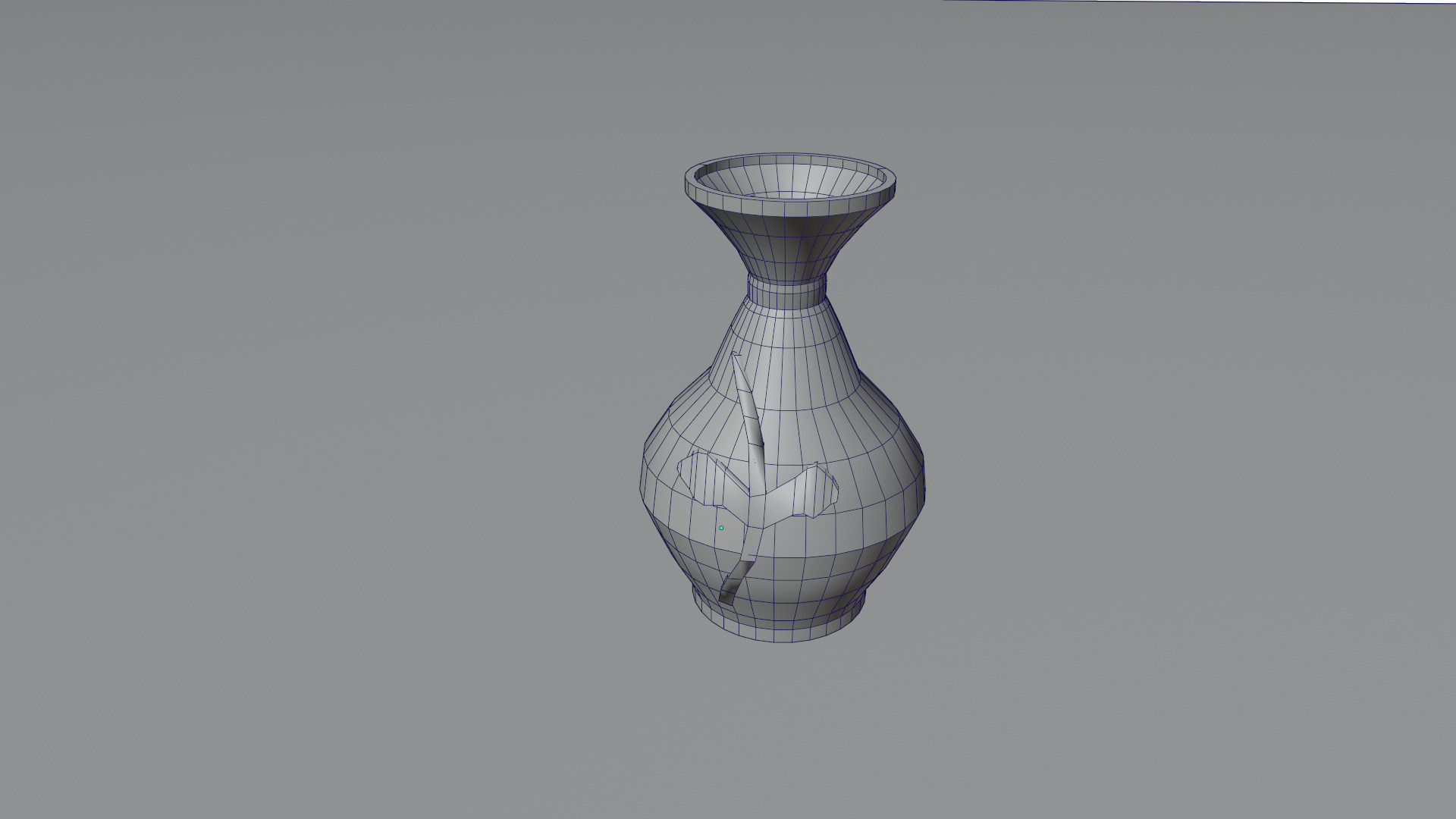 flowerpot Low-poly 3D model_5