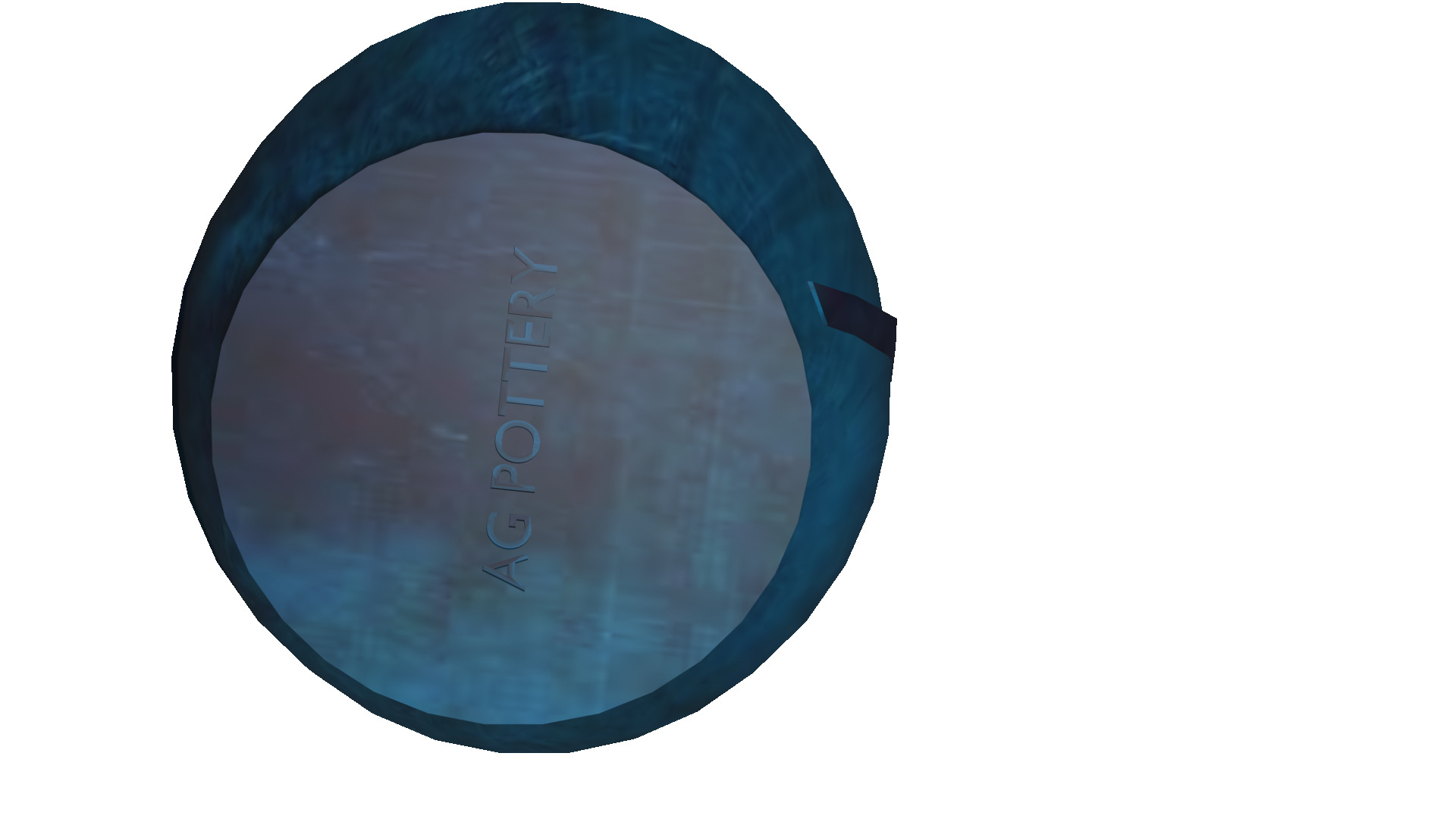 flowerpot Low-poly 3D model_2