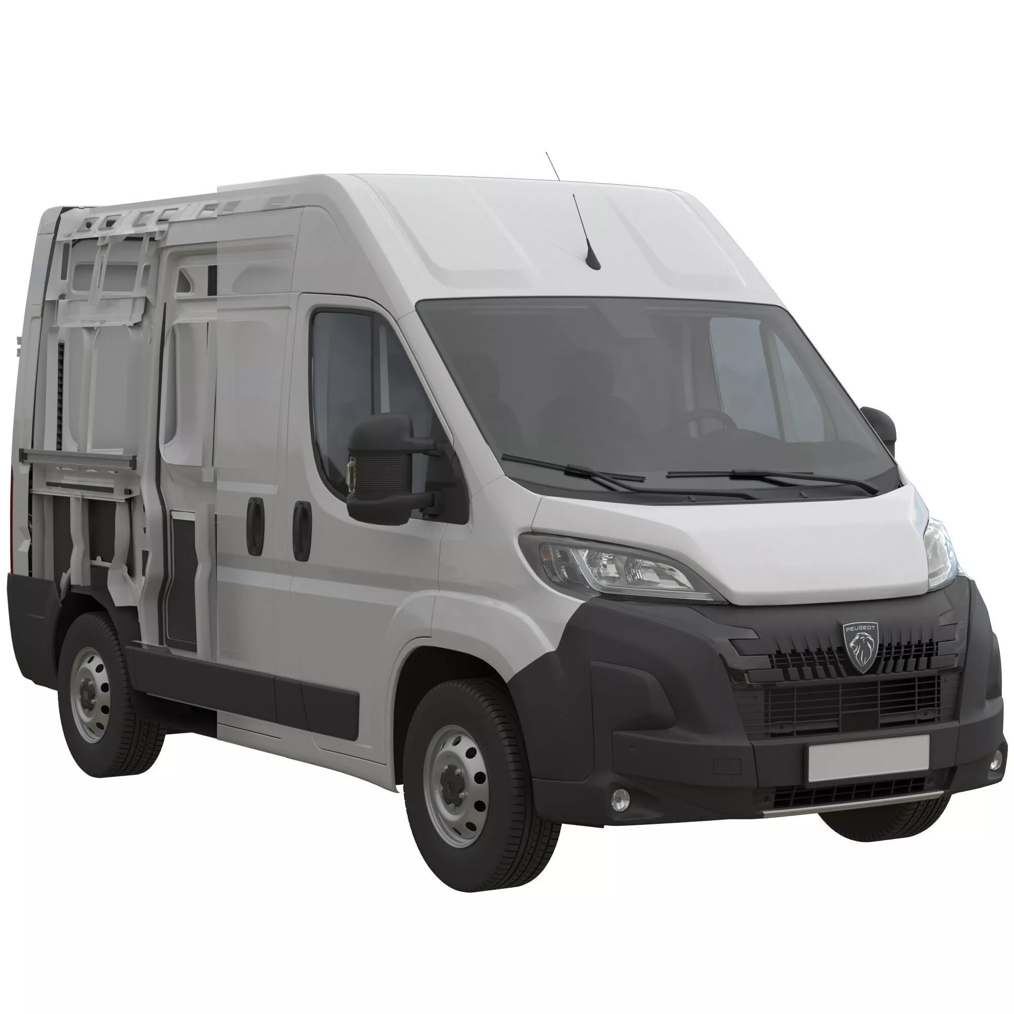 2024 Peugeot BOXER L1H2 Detailed interior 3D model