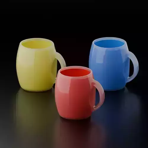 Stylized Plastic Mug
