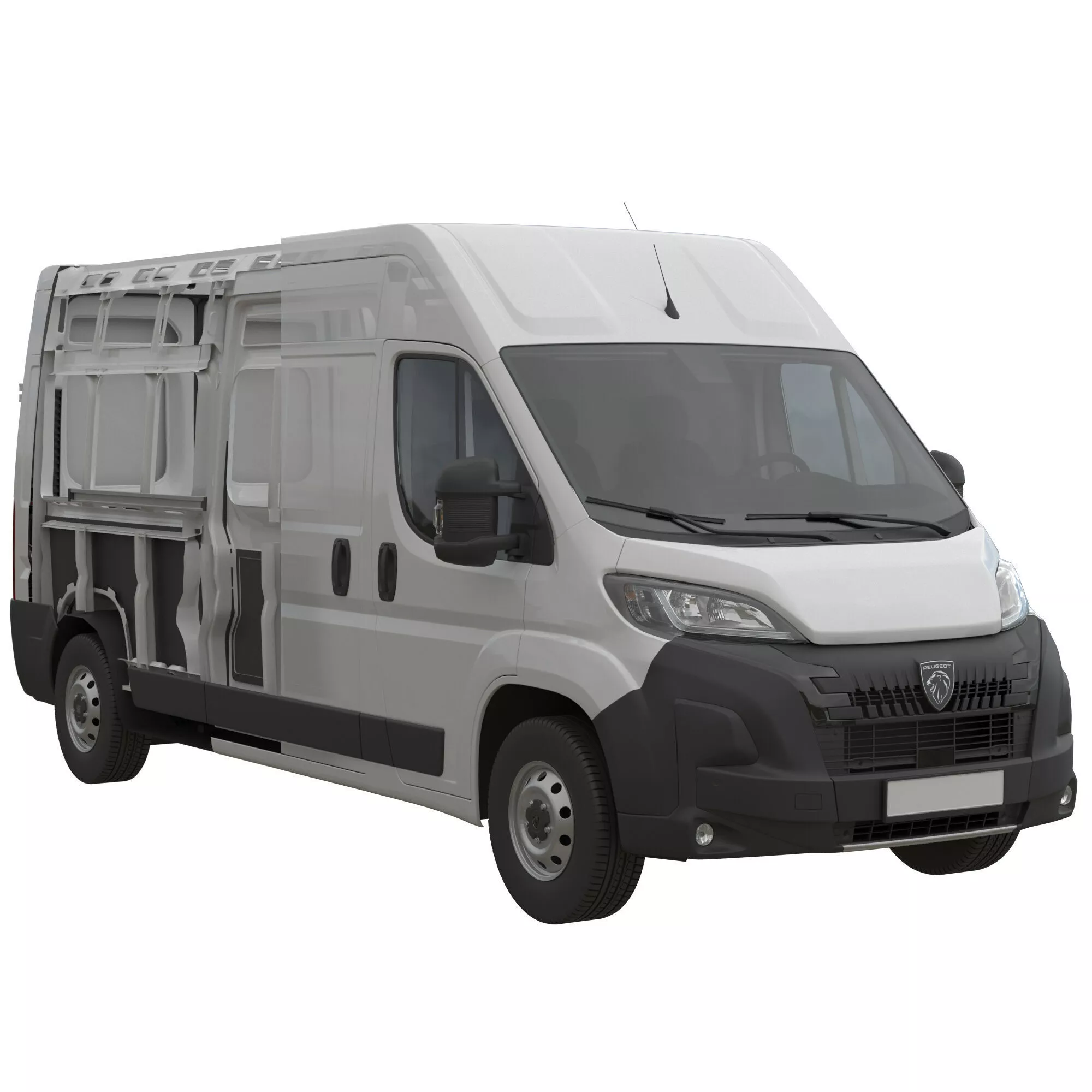 2024 Peugeot BOXER L3H2 Detailed interior 3D model