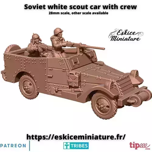 Soviet White Scout Car - 28mm