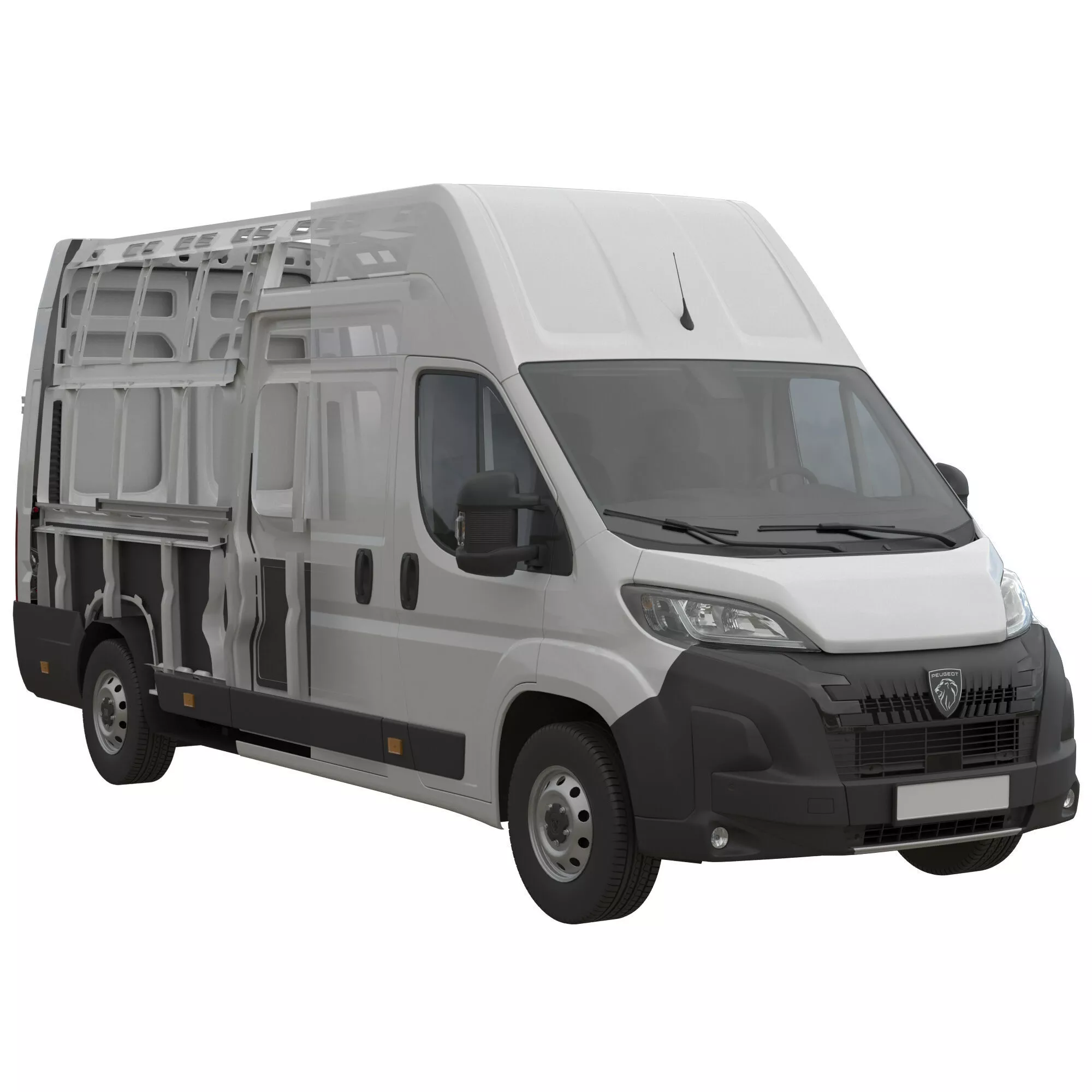 2024 Peugeot BOXER L4H3 Detailed interior 3D model