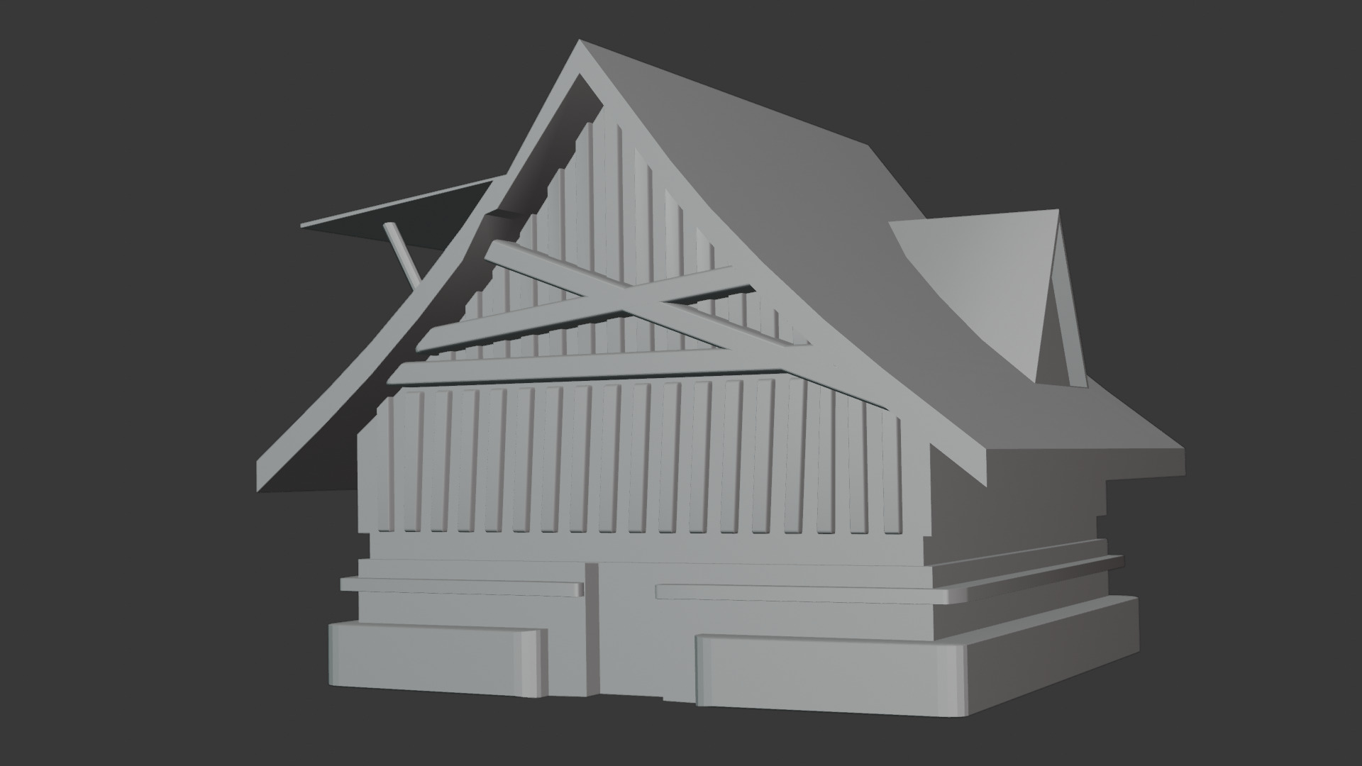 3D Fantasy House Low-poly 3D model_6