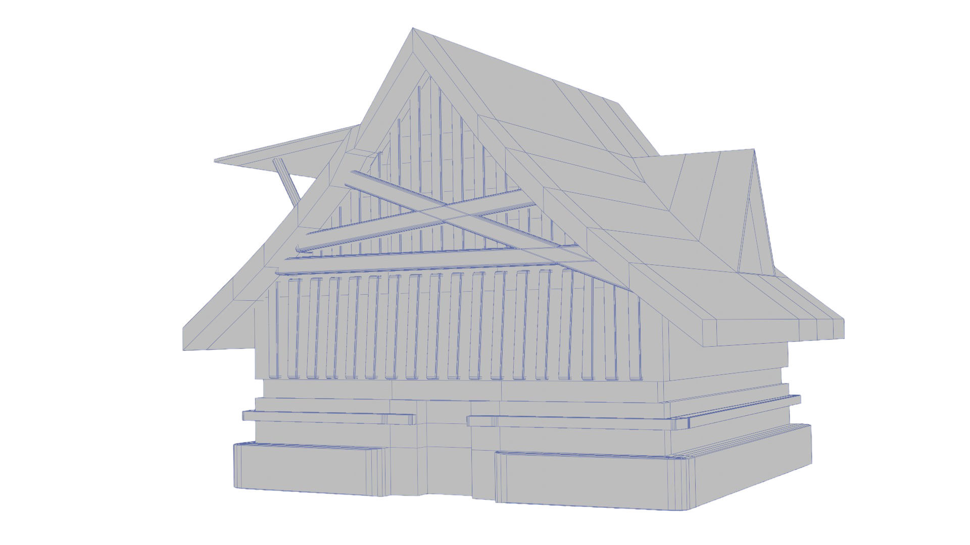 3D Fantasy House Low-poly 3D model_5