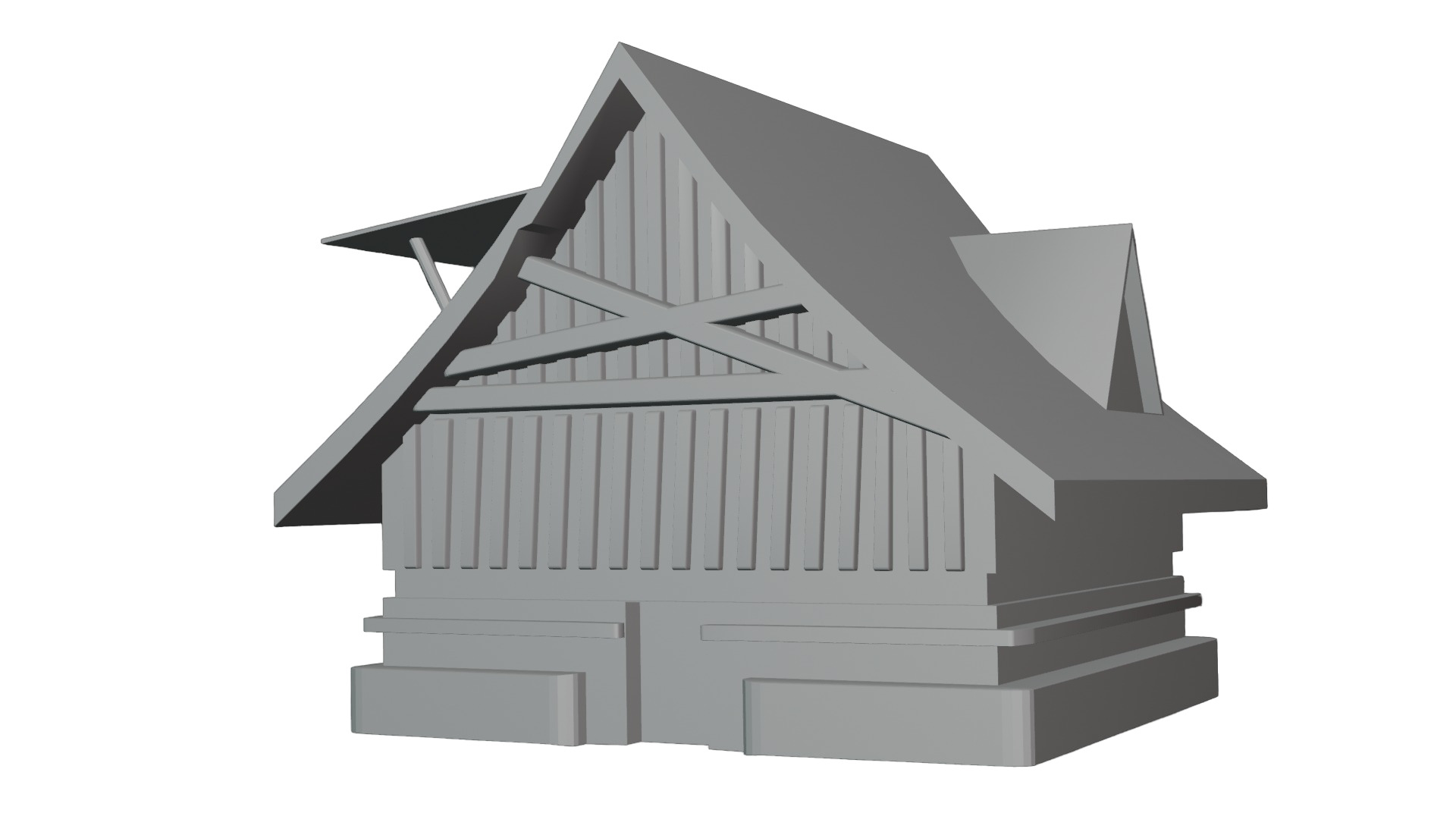 3D Fantasy House Low-poly 3D model_7