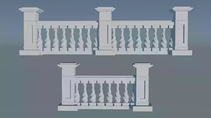 Professional Description for 3D Concrete Balustrade Project