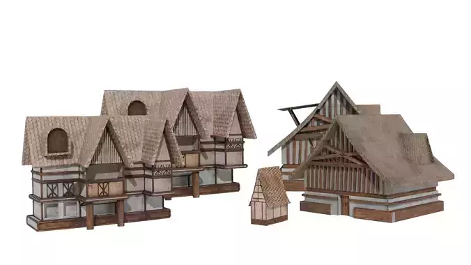 3D Fantasy House  3D Model Collection