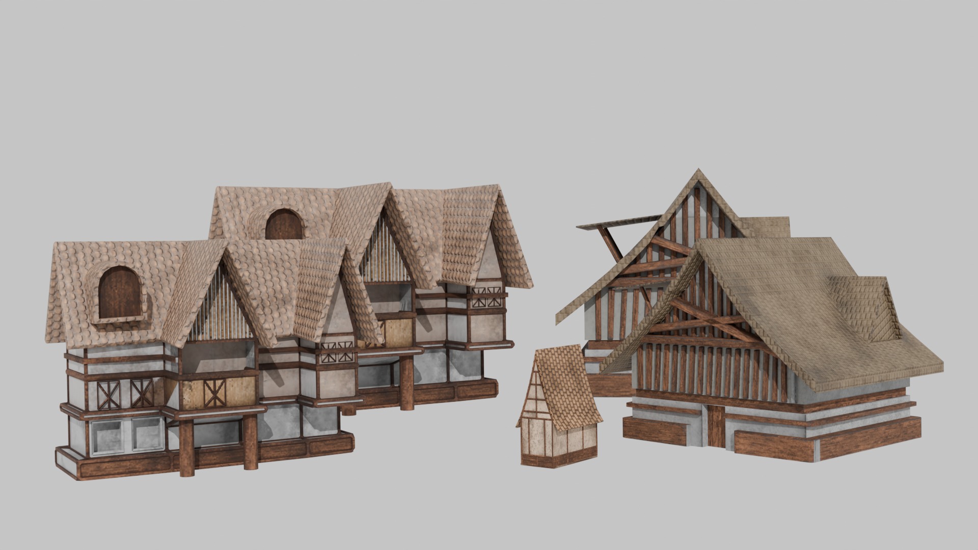 3D Fantasy House 3D Model Collection_2