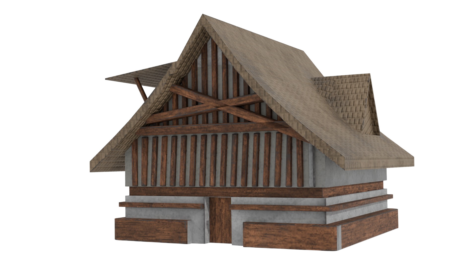 3D Mini High-Quality Fantasy Village made i  blender 3D model_37