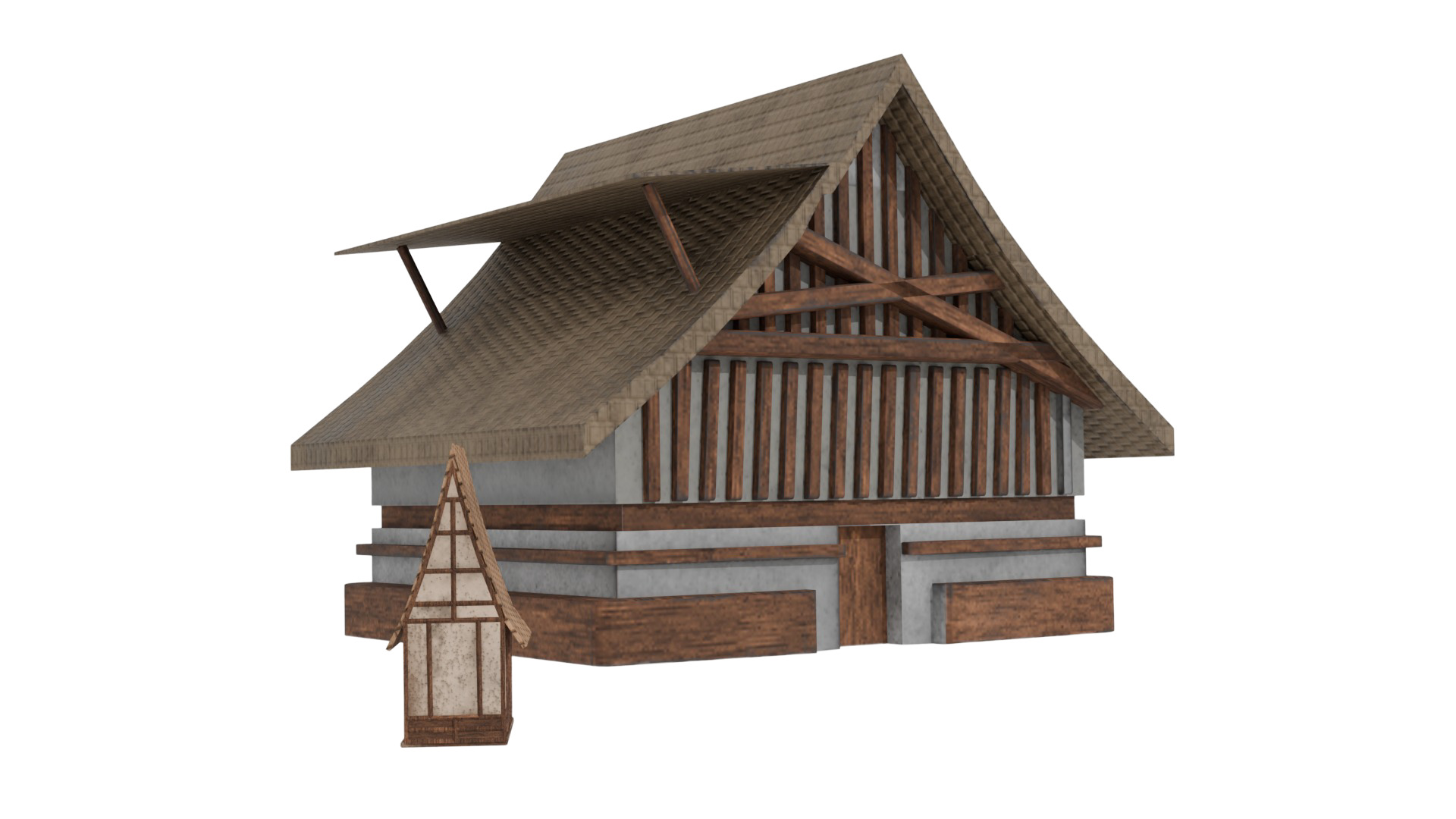 3D Mini High-Quality Fantasy Village made i  blender 3D model_31