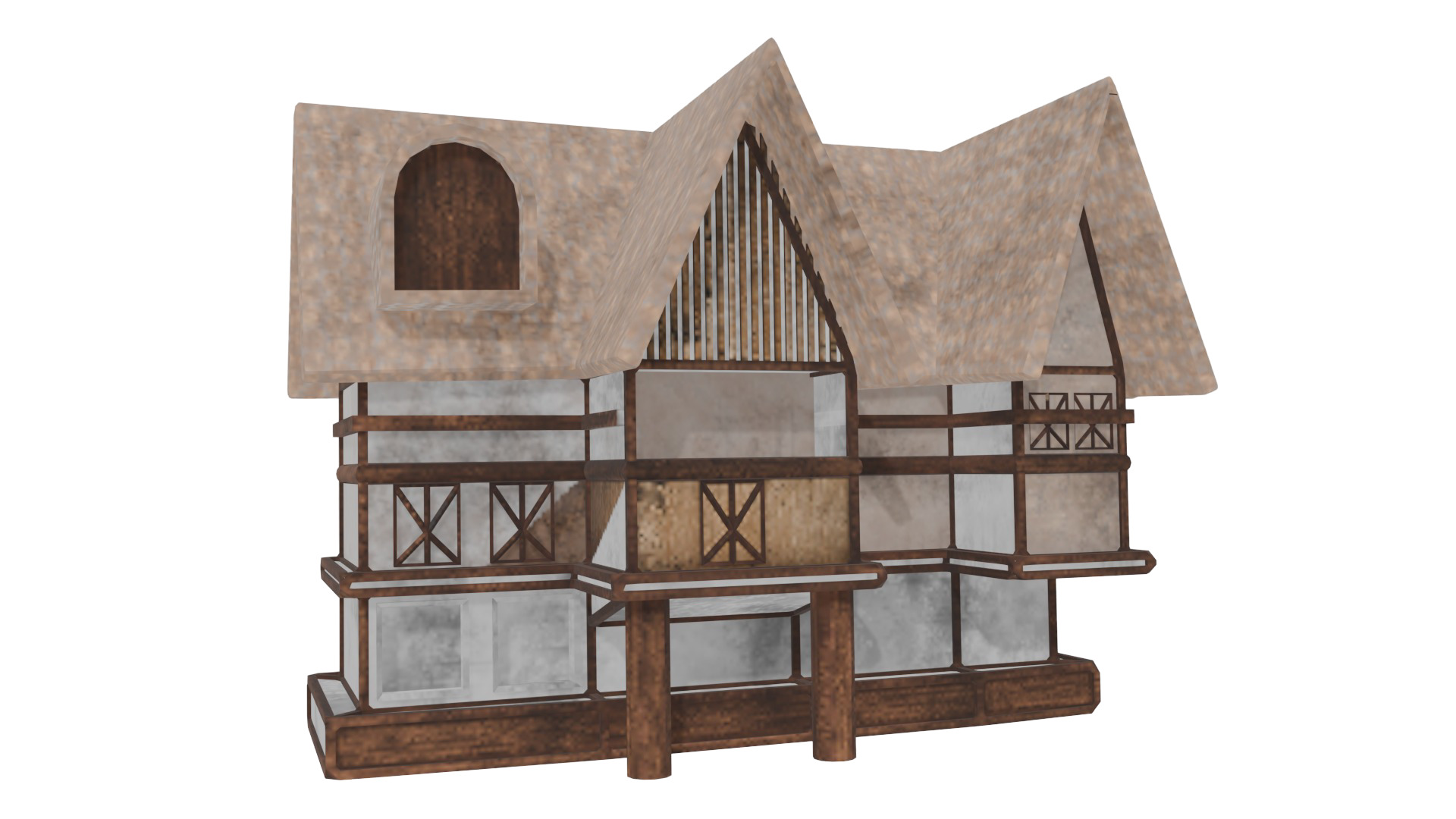 3D Mini High-Quality Fantasy Village made i  blender 3D model_33