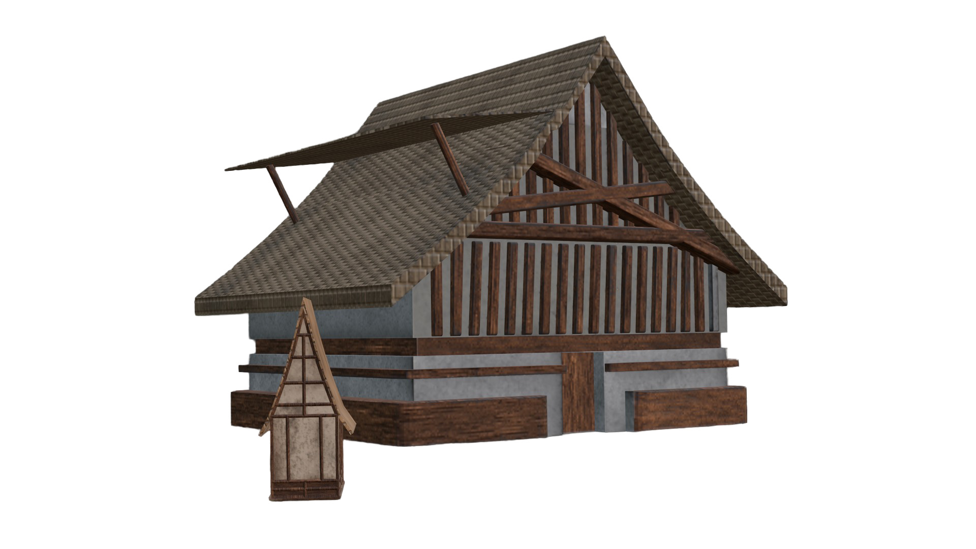 3D Mini High-Quality Fantasy Village made i  blender 3D model_32