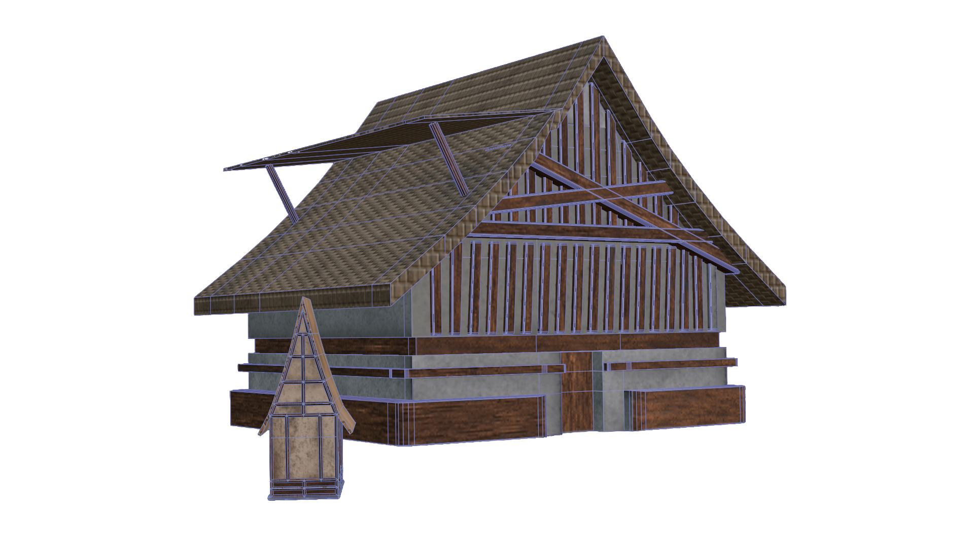 3D Mini High-Quality Fantasy Village made i  blender 3D model_36