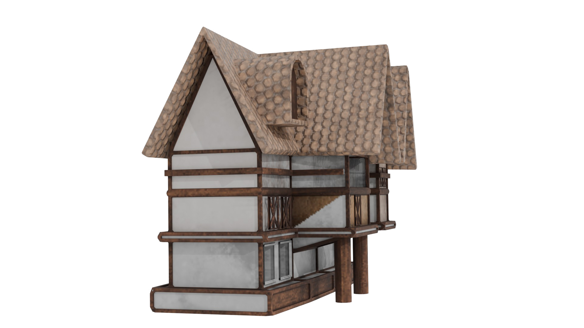 3D Mini High-Quality Fantasy Village made i  blender 3D model_30