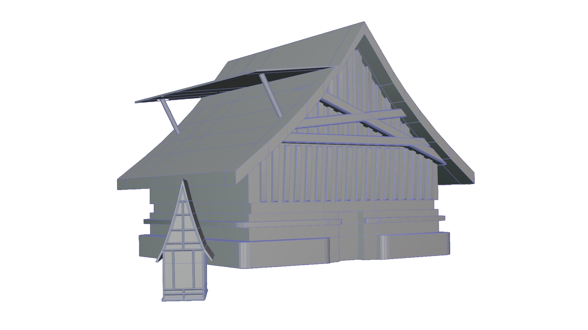 3D Mini High-Quality Fantasy Village made i  blender 3D model_27