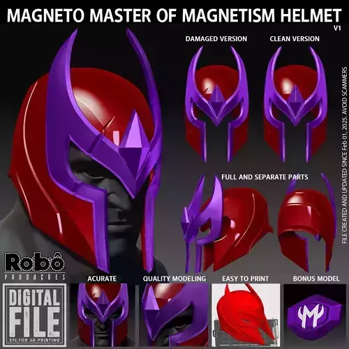 Marvel Rivals Magneto Master of Magnetism Helmet