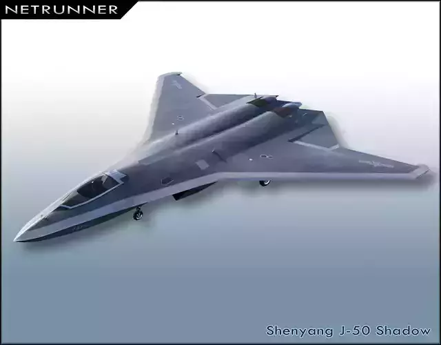 Shenyang J-50 Shadow Low-poly 3D model