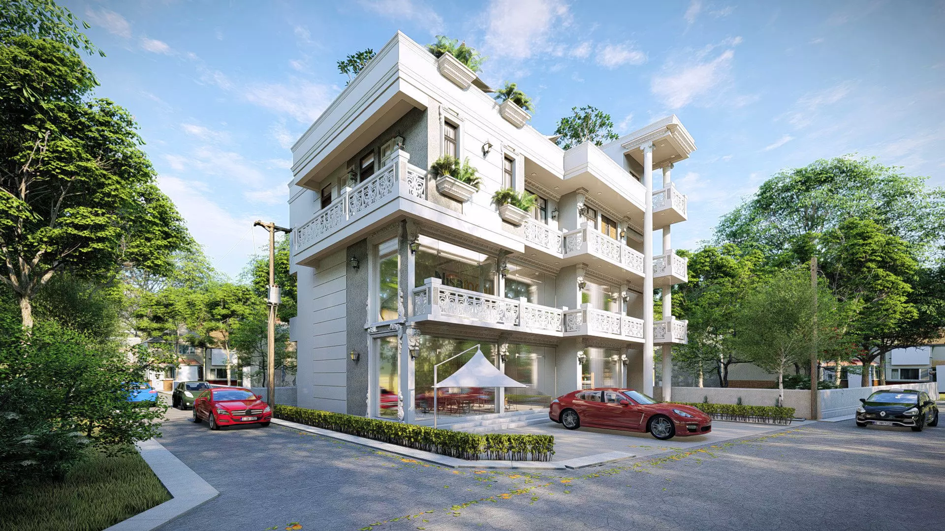 Residential Building   3D model_0