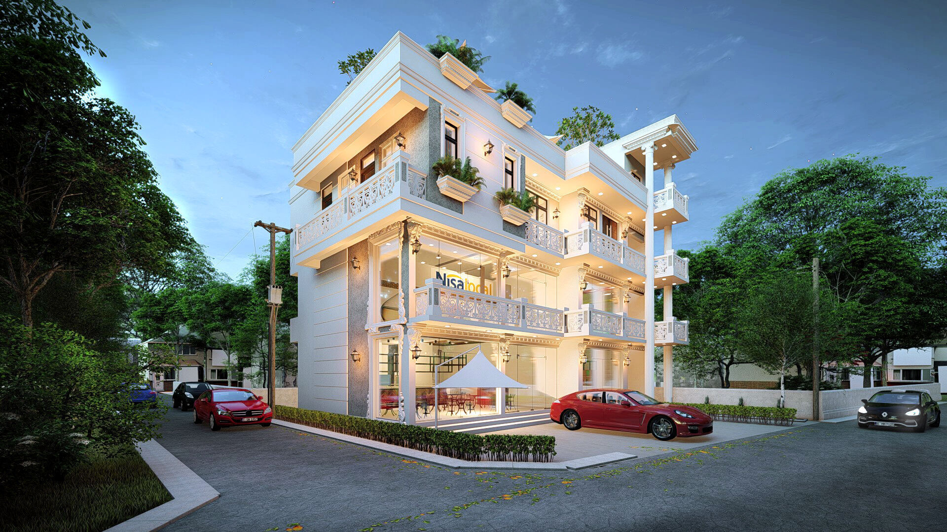 Residential Building   3D model_1
