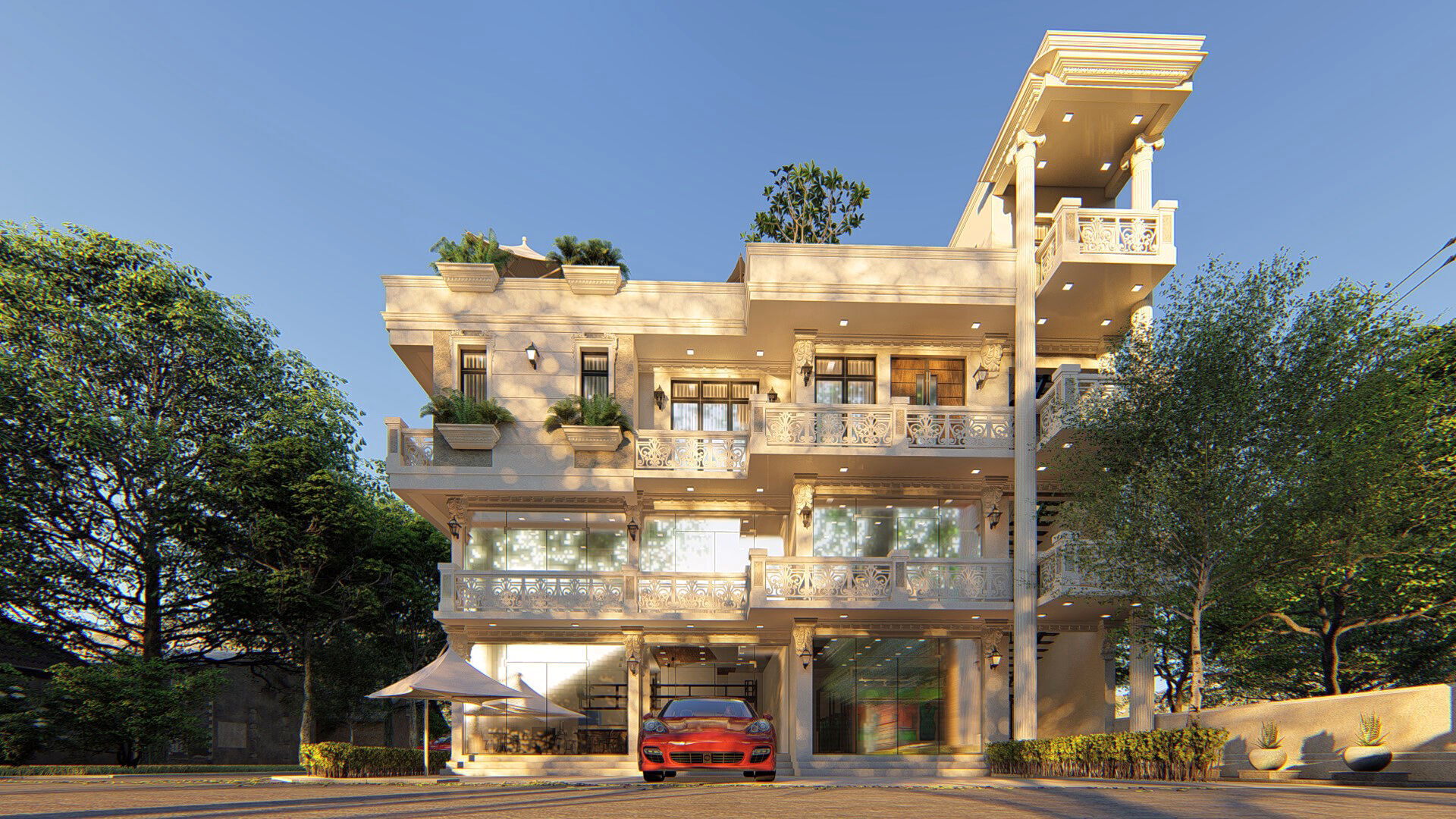 Residential Building   3D model_4