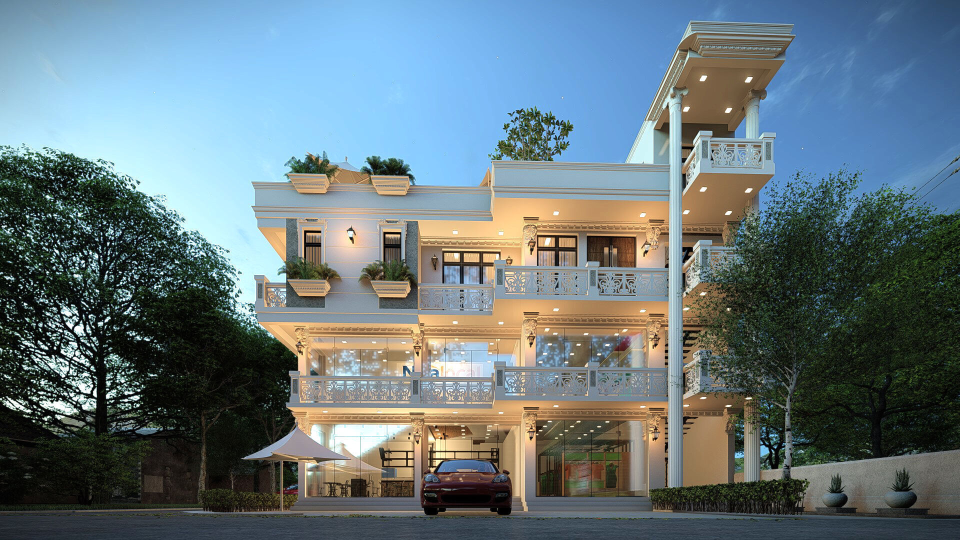 Residential Building   3D model_2