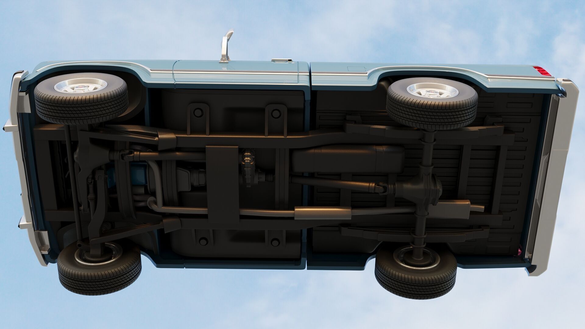 Pickup Truck F-150 Flareside 1983 3D print model_20