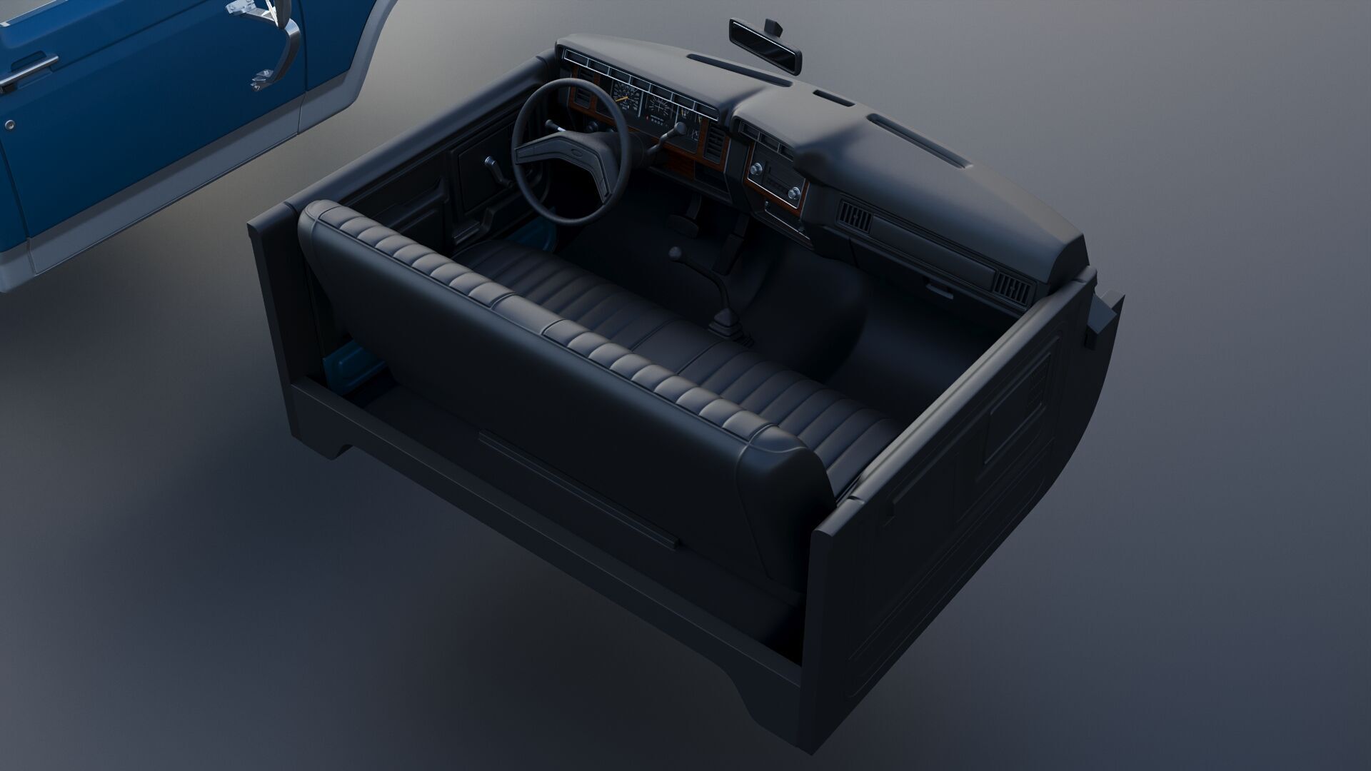 Pickup Truck F-150 Flareside 1983 3D print model_29