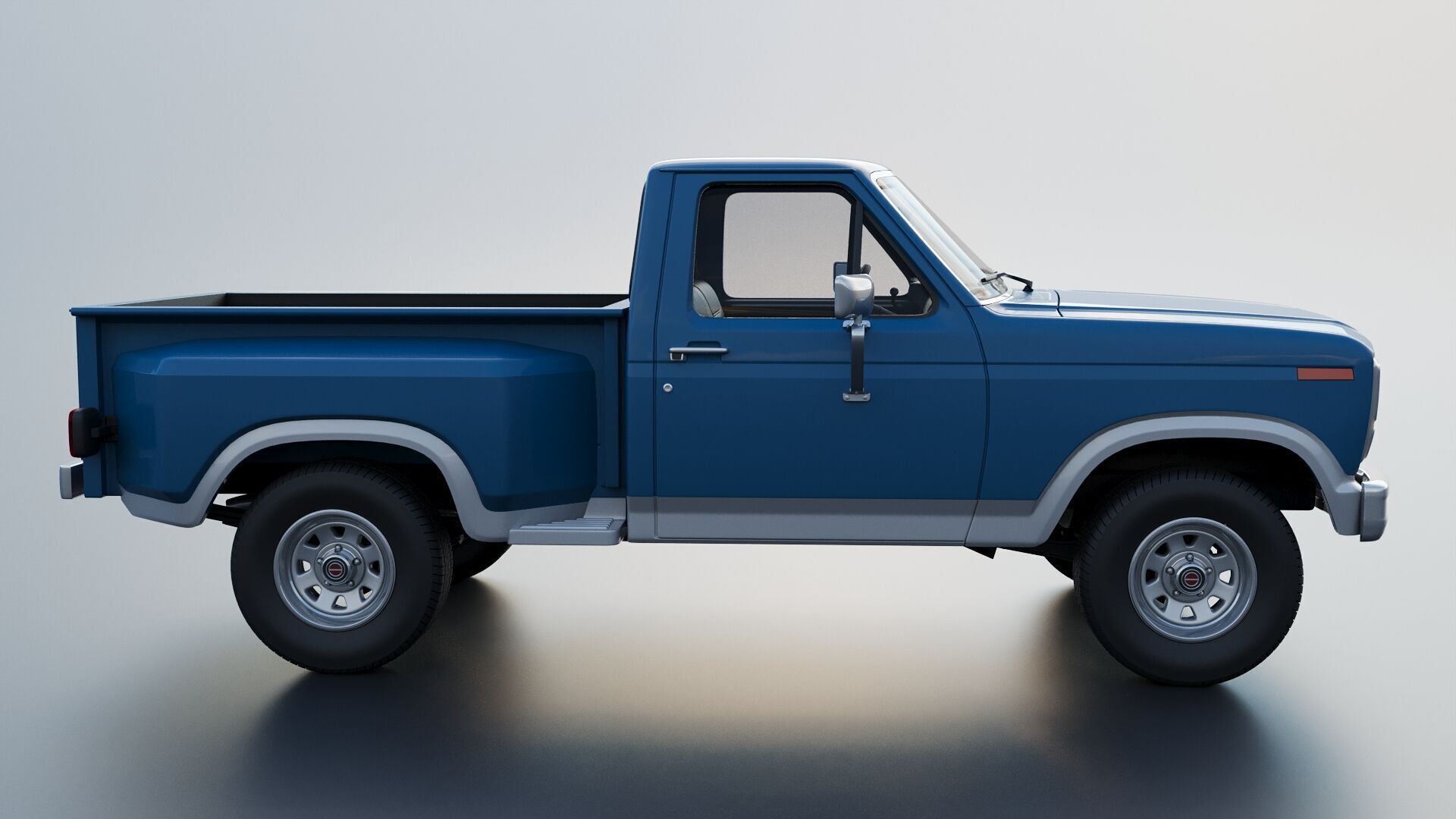 Pickup Truck F-150 Flareside 1983 3D print model_8