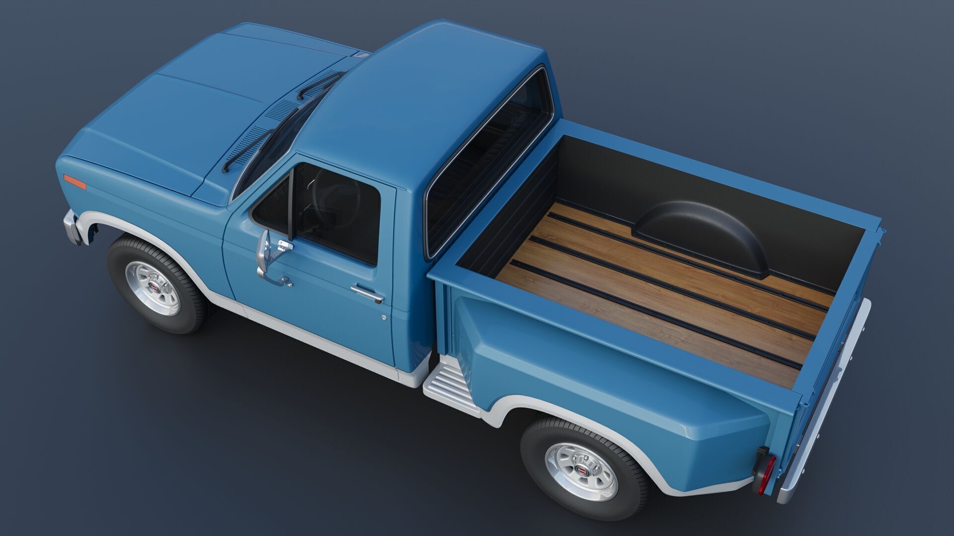 Pickup Truck F-150 Flareside 1983 3D print model_5