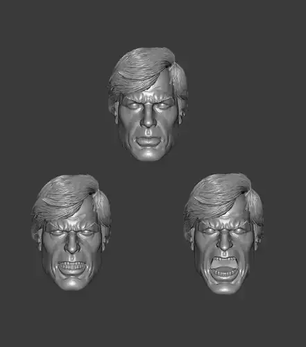 MARVEL AGENT VENOM FLASH THOMPSON EXPRESSIONS 3-PACK HEADSCULPT  3D print model