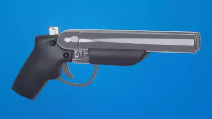 Mini Silver Shotgun Weapon