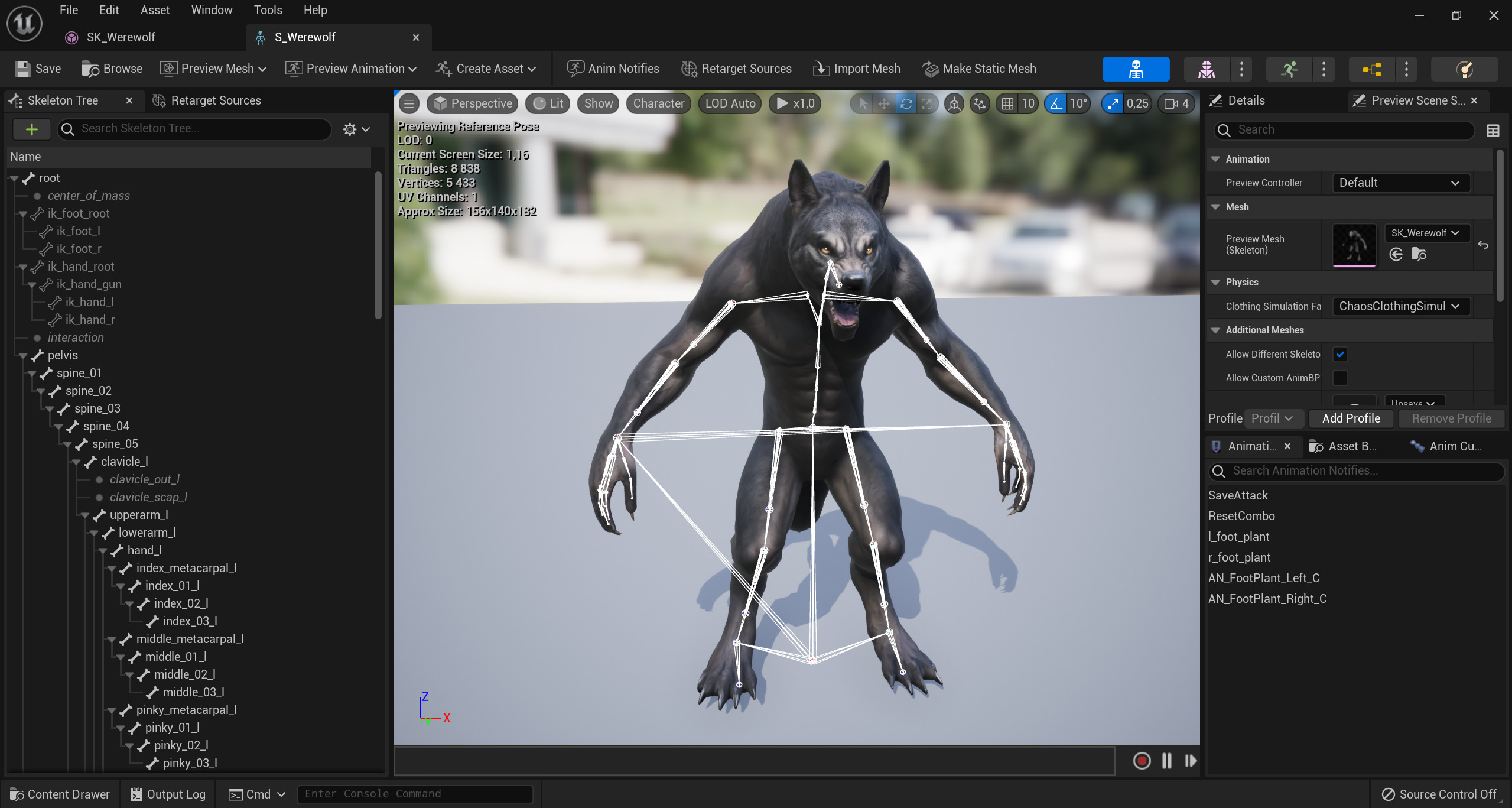 Werewolf Low-poly 3D model_4