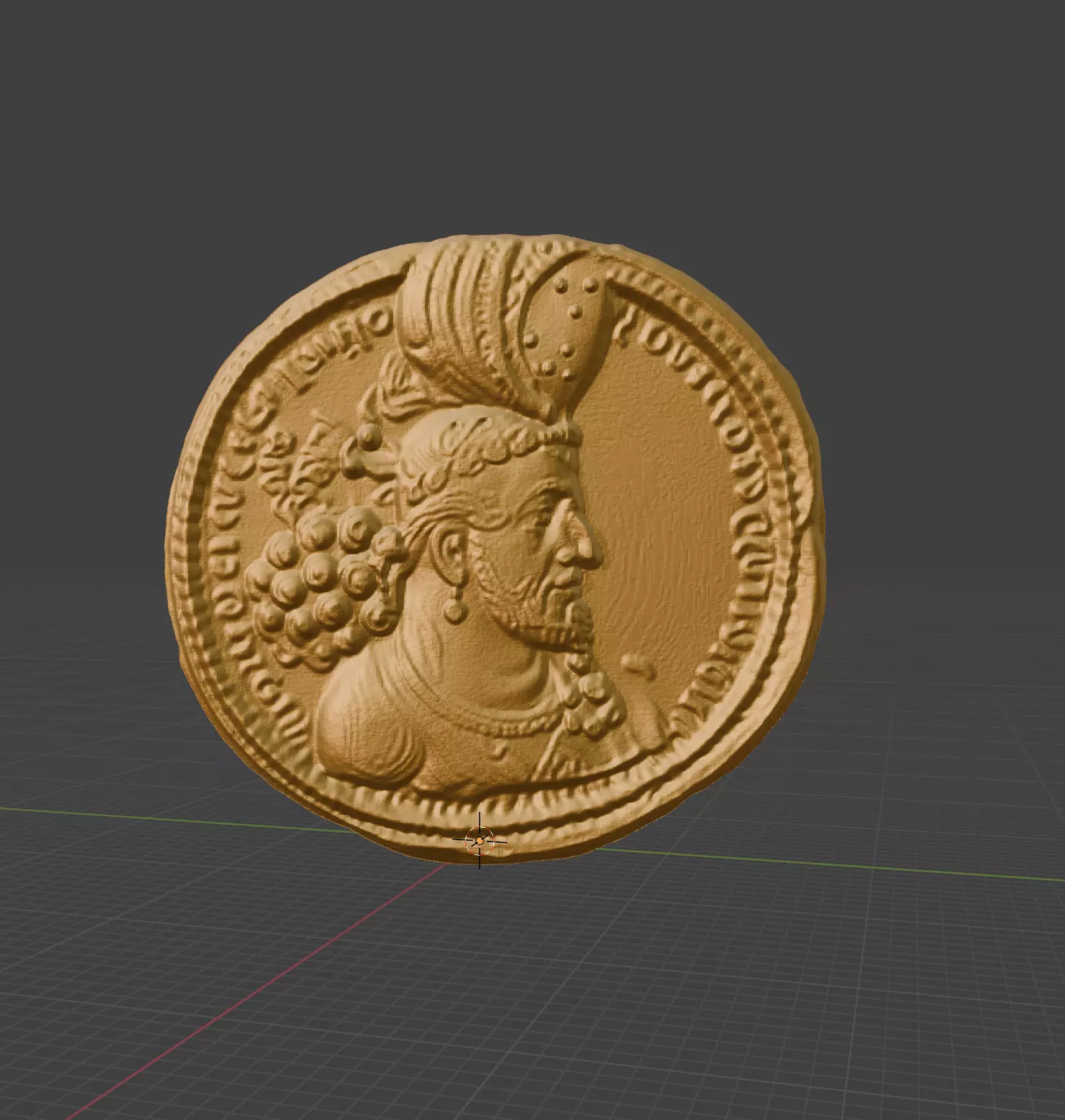 Sasanian Empire Coin 3D print model