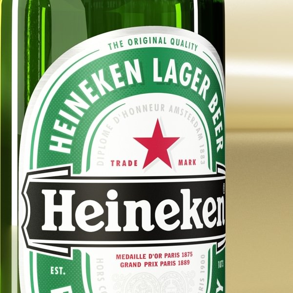 Heineken Beer Bottle 3D model_5